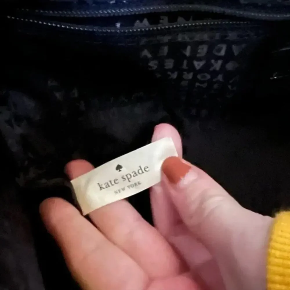 Kate Spade Black Pebbled Leather Backpack